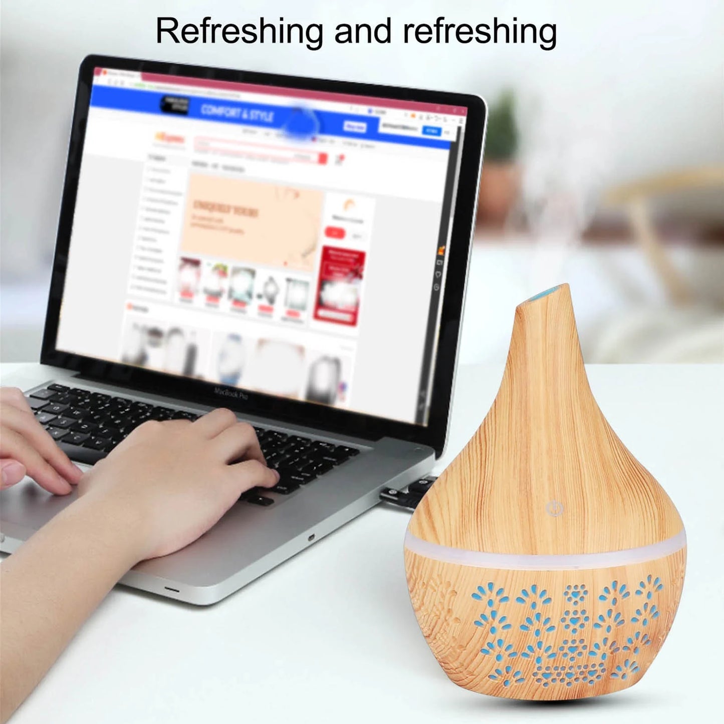 Aroma Essential Oil Diffuser LED Aroma Aromatherapy Humidifier on Clearance